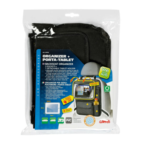 ORGANIZER SEDILI CON PORTA TABLET LAMPA - immagine 3